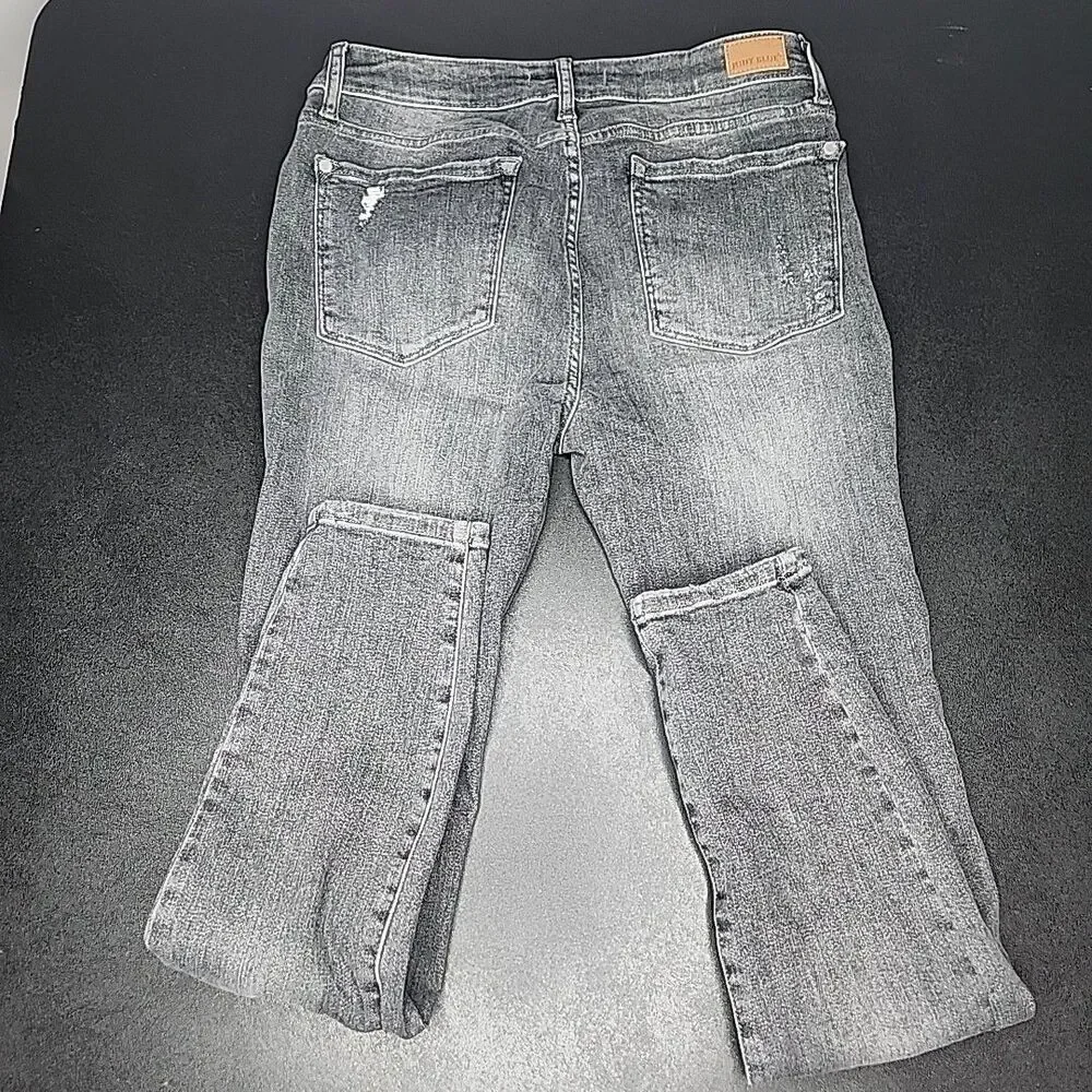 Judy Blue Jeans Women’s 11/30 Skinny Fit Distressed Faded Stretchy JB8857 Black
